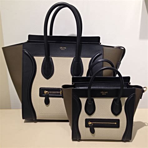 celine luggage bag sizes cm|Celine nano luggage shoulder bag.